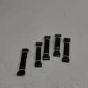 Trilancer Elastic Cinch Straps with Anti-Slip Strips, 6’’ x 1’’ (10 Pack) Heavy Duty Multipurpose Hook and Loop Straps for Extension Cords, Cables, Ropes,Hoses, Bike,Pant Garters,Garage and Workshop