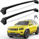 Tuyoung 300lbs Roof Rack Cross Bars Compatible with Jeep Grand Cherokee 2011-2021 with Grooved Side Rails, All-Aluminum Heavy Duty Metal Lock Roof Rails Crossbars Luggage Racks Kayak Bike Accessories