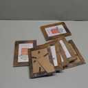 PETAFLOP Wooden Picture Frames 4x6 Rustic Frame Fits 4 by 6 Inch Prints Wall Tabletop Display, 7 Pack