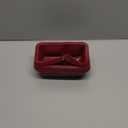 Tobeelec 10 Pcs Silicone Bread Loaf Pan, Non-Stick Silicone Loaf Pans for Baking, Silicone Baking Mold for Homemade Loaf, Bread and Meatloaf (Red)