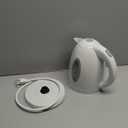 OVENTE Electric Kettle, 1.7L Fast Boiling Water Heater for Coffee or Tea, BPA Free with Water Level Gauge, Auto Shut-Off, Boil-Dry Protection, Indicator Light and Removable Filter, White KP72W