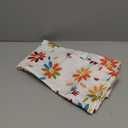 VERTKREA's Orange Floral Kitchen Window Curtains, Rod Pocket Curtains Tiers for Bathroom, Laundry Room, RV - 2 Panels, 2636 Inches