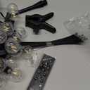 Brightown 108FT Solar String Lights Outdoor with Remote and 52 LED Shatterproof Bulbs, Dimmable & Timable, 3 Light Modes, Solar Patio String Lights Outdoor for Cafe, Garden, Deck, Outside Wedding