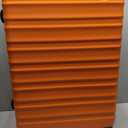 Amazon Basics 3-Piece Hardshell Spinner Luggage Set (21", 26", 30"), Expandable, Scratch-Resistant Surface, Four Multi-directional Wheels, Orange