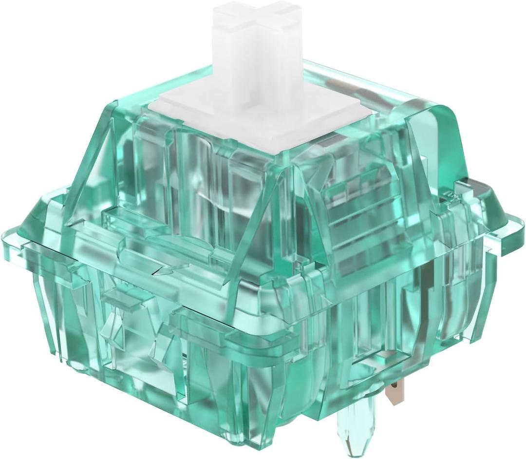 DUROCK Silent Shrimp Switches, Silent T1 Tactile Switches 67g, 5 Pins Pre-Lubed MX Silent Keyboard Switches (Silent Shrimps, 90pcs)