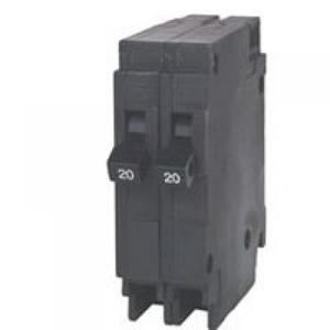 Siemens Q2020 Two 20-Amp Single Pole 120-Volt Circuit Breakers, for use only where Type QT breakers are allowed
