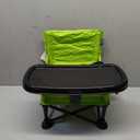 Summer by Bright Starts Pop 'N Sit Portable Booster Chair, Floor Seat, Indoor/Outdoor Use, Compact Fold, Green, 6 Mos - 3 Yrs