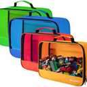 3 PCS Toys Storage Bag, Classic Bricks Building Set Storage Bag, Toy Organizer Bags for Building Toys, Puzzles, Large & X Large Size