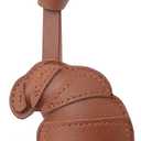 Brown Croissant Bag Charm, Fashin Bread Charm for Handbags Purse Bag Accessories Car Charms PU Key Charms