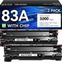 83A Toner Cartridge Black 2-Pack High Yield Replacement for HP 83A CF283A Compatible with LaserJet Pro MFP M125a M125nw M125rnw M127fn M127fp M127fw M127fs M201dw M201n M225dn M225dw Printer Ink Copy