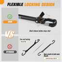 Bike Bar Adapter for Bike Rack, Bike Cross Bar for Bike and Ebike- 70 LBS Wight Capacity, Adjustable Iron Steel Adaptor with Rubber Hooks