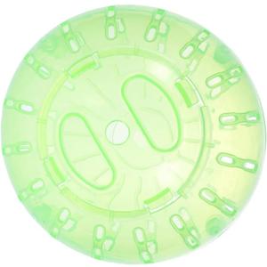 POPETPOP 4 Inch Transparent Hamster Running Ball for Small Pets Exercise Portable Toy for Gerbils Chinchillas Guinea Pigs Indoor Outdoor Play (Green)