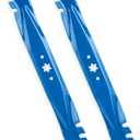 942-04308-X 942-04308 42" 6-Star Mulching Blades for Troy-Bilt Pony Super Bronco Mustang Cub Cadet XT1 XT2 42 ZT1 RZT-42 LT42 LTX1040 Craftsman T110 T1200 42 inch Lawn Tractor Zero-Turn Mower, Blue