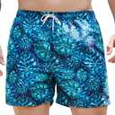 Men's Quick Dry Swim Trunks - Beach Vacation Essentials Board Shorts, Large