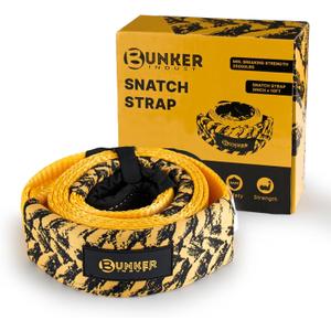 BUNKER INDUST Heavy Duty Tow Strap, 3" x 10ft Tree Saver Winch Strap 35,000 lbs Recovery Straps - Emergency Vehicle Off Road Towing Rope (Bag Not Include)