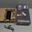 simplehuman 9 oz. Touch-Free Automatic Rechargeable Sensor Pump, Matte Black Stainless Steel, New