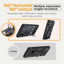 LeYi for Motorola Moto G-5G-2024 Case: Moto G 2024 Case with Slide Camera Cover, [Military-Grade] Shockproof Protection Moto G 2024 Phone case, Magnetic Stand Funda para Moto G5G 2024, Navy Blue