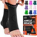 Modvel Foot & Ankle Brace Socks for Sprained Ankle Compression Sleeve  Plantar Fasciitis Relief Brace, Foot Support for Women & Men  Tendonitis & Arthritis Foot Sleeve, Stabilizing Ankle Wrap (Medium)