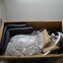 BestOffice Bar Stools Set of 2, Adjustable PU Leather Swivel Barstools, Modern Counter Stools with Back and Footrest, Counter Height Barstools for Bar, Kitchen and Dining Room (Black)