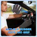 DRNAIETY 2 Pairs Arthritis Compression Gloves- for Hand Arthritis, Carpal Tunnel Pain, Rheumatoid Arthritis, RSI, Fingerless, Anti-Slip, Breathable Gloves for Men & Women, Typing, Daily Use(S, Gray) (Grey)