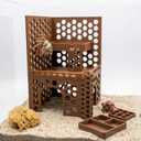 Hermit Crab Climbing Toys and Hideout,Multi-Functional Climbing Wall & Habitat Tank Accessories | Dual-Tower Hermit Crab Foraging Cave with Feeding Dish,Hermit Crab Climbing Habitat and Enrichment