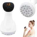 Lymphatic Drainage Massager Anti Cellulite Massage Tool Body Sculpting Machine with Soothingpulse, Light, Heat & Vibration, Help Care Stretch Marks & Smooth Cellulite for Legs, Arms and Belly