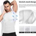 5 x Niksa Men's Compression Shirts 3/5 Pack,Short Sleeve Athletic Compression Tops Cool Dry Workout T Shirt L