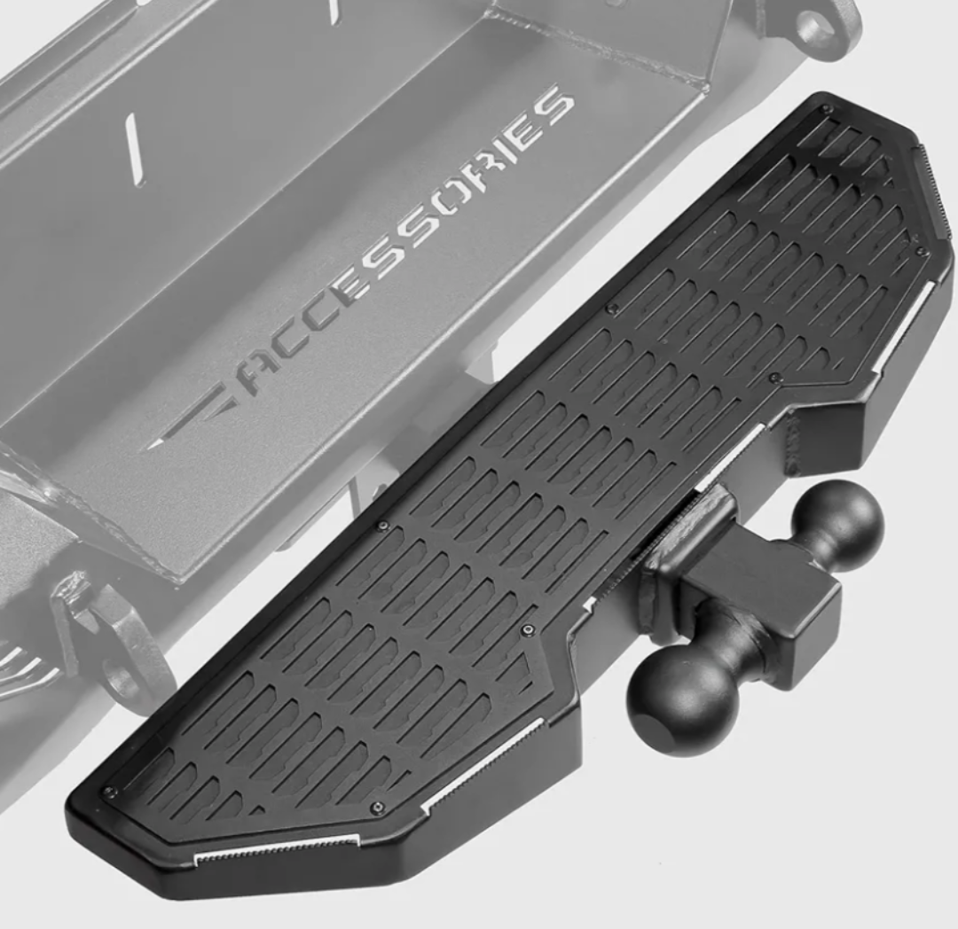 2 Inch Hitch Step with 2 & 2-5/16 Convertible Tow Balls