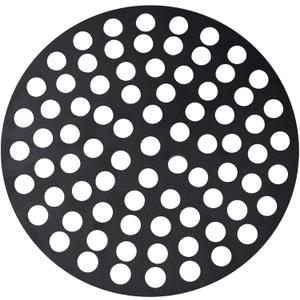 Wulankd 8 Inch Cast Iron Drain Cover, Replacement Round Floor Drain Grate, Optimal Water Flow Strainer, for Bathroom or Outdoor Lawn Drainage, Black