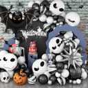2 x Halloween Black Bat Balloons, 59 Inch Large Bat Foil Balloon For Halloween Party Supplies, Scary Birthday Decorations