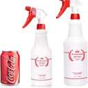 Uineko Plastic Spray Bottle (4 Pack, 32 Oz, All-Purpose) Heavy Duty Spraying Bottles Leak Proof Mist Empty Water Bottle for Cleaning Solution Planting Pet with Adjustable Nozzle and Measurements