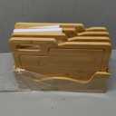 ZENFUN 4 Pack 12.5"L x 9.8"W Bamboo Cutting Boards with Holder, Wood Cutting Board Set, Chopping Boards Set with Food Icons, Kitchen Cutting Board Ideal for Meat, Fish, Bread, Vegetable, Fruit