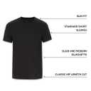 Armani Exchange Men's Crew Neck Logo Tee T Shirt Grid Logo (Red, L)
