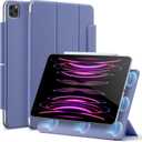 ESR for iPad Pro 12.9 6th/5th/4th Gen, iPad Air 13 Inch Case M3/M2 (2025/2024), Powerful Magnetic Attachment, Slim Trifold Stand Case, Supports Pencil Pro & Pencil (USB-C), Rebound Series, Lavender