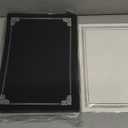 Epakh 72 Pcs Certificate Kit Includes 24 Certificate Holders and 24 Papers 24 Foil Award Seals Stickers Diploma Covers Graduation Competition Supplies(Black, Silver)