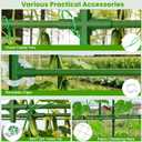 Cucumber Trellis for Raised Bed, U-Shape Garden Trellis for Climbing Plants Outdoor, Metal Arch Vegetables Trellis, Plant Support for Grape Vine Beans Squash Peas Flower