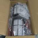 VISFLAIR 2 Pack Solar Lights with Plant Stand, Outdoor Floor Lamps, Waterproof Solar Powered Floor Lamps for Patio Deck Porch Yard Garden Decor (36" (1 Tier))