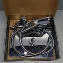 Rain Shower Head with Handheld, 11.8 Inch High Pressure Handheld Shower with Multi Spray Modes, Holder and Rainfall Combo 11'' Extension Arm, Chrome, Bathroom Decor