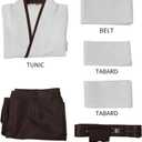 Men's Tunic Cosplay Costume Adults Outfits Halloween Robe Hooded Uniform (XL)