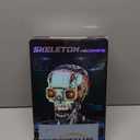 Mechanical Skull Building Block Set 1099+ Pieces 3D Poseable Model with Mandibular Teeth Bite Drive for STEM Toys for Kids & Adults Perfect for Horror Fans & Gothic Room Decor