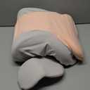 Adult Memory Foam Ergonomic Wedge Prone Pillow, Bed Pillow for Sitting Up, Back, Neck, and Leg Pain Relief, Anti Snoring, Ideal for Massage, Reading, Sleeping, with Removable Washable Cover, Pink