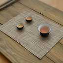 homEdge PVC Placemat, 4 PCS of Non-Slip Heat Resistant Place Mats, Washable Vinyl Placemats, Set of 4  Linen Yellow