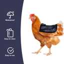 2 x Chicken Saddle for Hens for Protection, 7.48 Inch Comfortable Hen Aprons with Adjustable Strap Chicken Clothes Back & Side Protector Outdoor Poultry Protective Accessories (Blue Gray)
