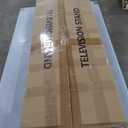 Swivel TV Stand with Mount and Power Outlet, Entirement Center, Black TV Console Table