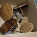 Umigy Set of 6 Rustic Cake Stand, 8" 10" 12" Acacia Wooden Farmhouse Cake Stands Heavy Duty Cupcake Stands, Round Dessert Table Display Set for Wedding Baby Shower Birthday Party Christmas Celebration