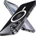 Magnetic Shockproof for iPhone 17 Case,[Compatible with Magsafe][Non-Slip][Military Grade Drop Protection] Protective Slim Anti-Yellowing Translucent Matte Phone Case for iPhone 17,Clear