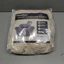 H.VERSAILTEX Rich Velvet Stretch 2 Piece Cover Chair Slipcover Sofa Cover Furniture Protector Couch Soft with Elastic Bottom Chair Couch Cover Width Up to 49 Inch (Chair, Cream)