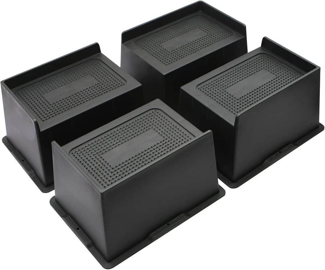 MYMULIKE Bed Risers 6 Inch Heavy Duty, Oversized Furnitures Risers 6 inch Support 6000 lbs, Bed Table Rising Blocks, Fits for Couch, Sofa, Chair, Furniture Lifts 2 Pack