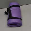 HASSLICKIT Yoga Knee Pad Cushion, 24 x 9.8 x 0.8 in Thick Mini Yoga Mat, Odor-Free NBR Workout Mat with Storage Strap, Small Exercise Mat for Yoga, Pilates, Kneeling, Planks & Home Gym