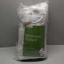 Ultra Soft Twin Size Mattress Topper - Viscose Made from Bamboo Pillow Top Mattress Pad for Back Pain Relief - Naturally Cooling for Hot Sleepers, Green